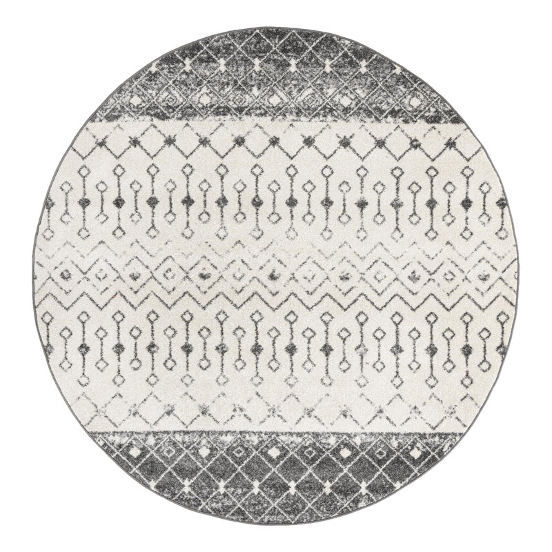 Somerville Geometric Indoor Rug, Round 7'10"