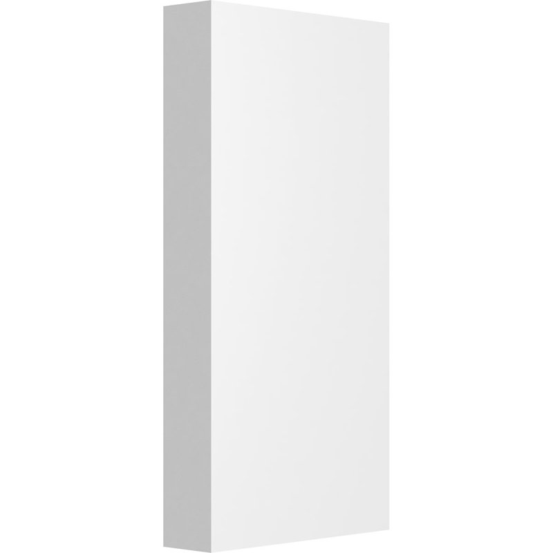 White PVC Standard Foster Plinth Block with Square Edge