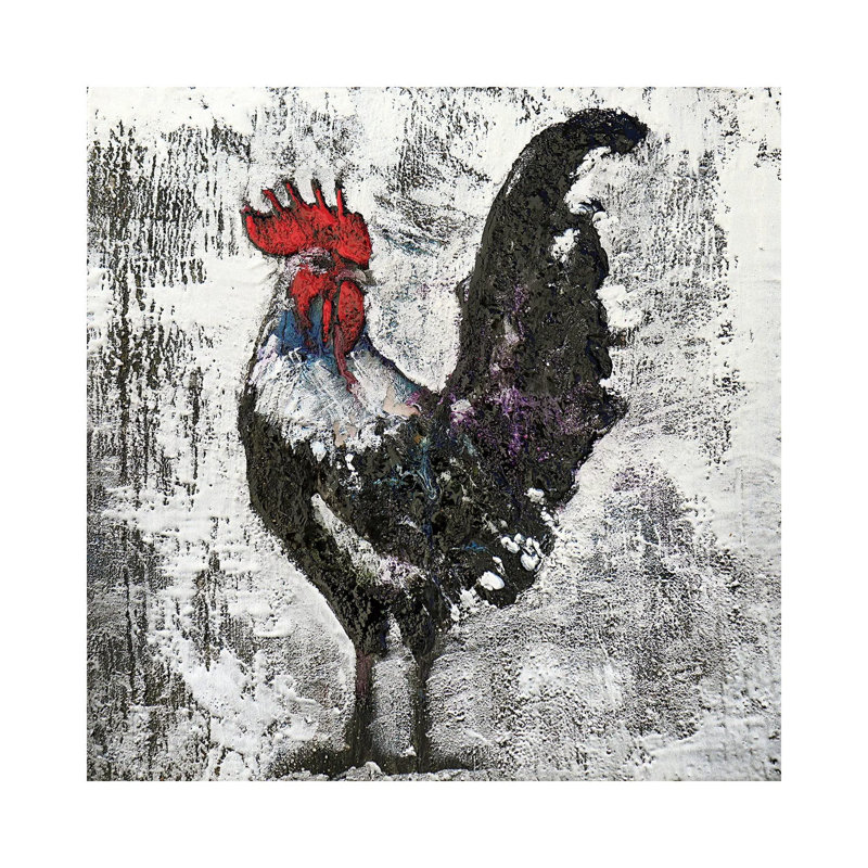 Gallo II by Donatella Marraoni - Wrapped Canvas Painting, 66.04 cm H x 66.04 cm W x 1.91 cm D