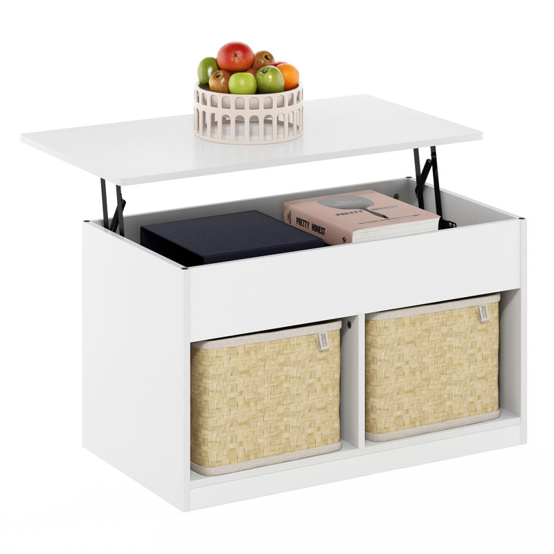 Hiromitsu Single Coffee Table, White