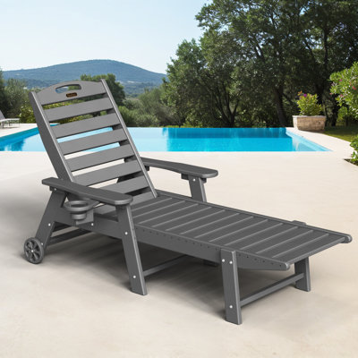 Chaise longue d'extérieur Wheels