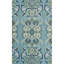 Adelaide Hand Hooked Aqua/Green/Ivory Wool Rug-56510130