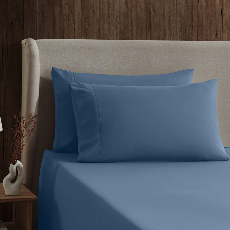 Ensemble de draps Luxury Collection Classic, Bleu brouillard de Londres, Très grand
