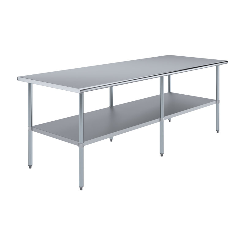 36 po X 96 po Table en acier inoxydable