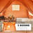 Inflatable Tents For Camping, 8-10 Person Tent With Tpu Skylight, Mesh Windows,stove Jack & Pump, Easy Setup 4 Season Glamping Tent, Waterproof & Windproof