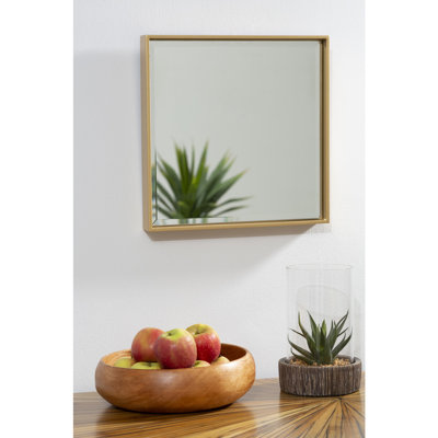 Louann Solid Wood Flat Wall Mirror