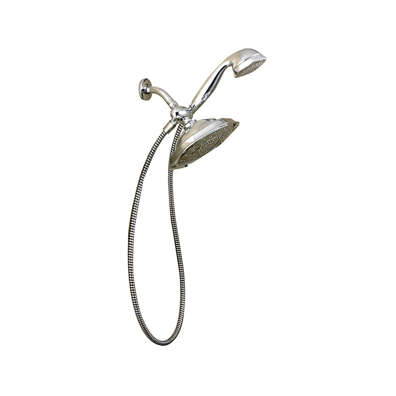 Chrome 9-Inch Rain Shower Head with Handheld Sprayer