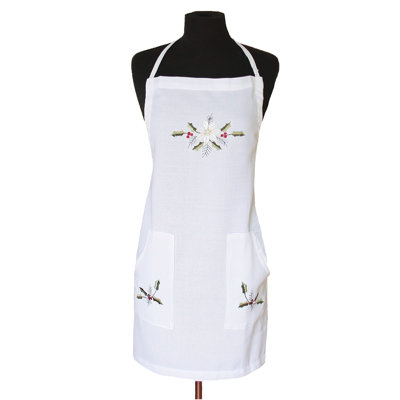 Samuelson Embroidered Hemstitch Apron