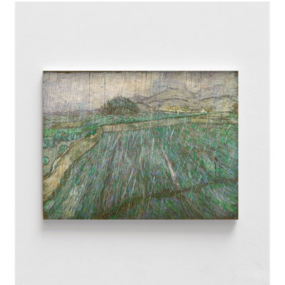 Rain By Vincent Van Gogh, Rainy Day Print, Landscape Wall Art, Nature Wall Art, Raindrops Painting Print,Van Gogh Scenery Oil Painting Print 57496