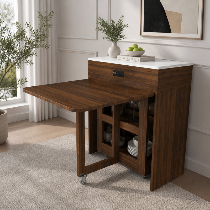 Dining Table, Naturel / Blanc