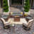  7 - Person Outdoor Seating Group with Fire Fit Table-247714500