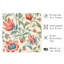 Motif floral de fleurs V, impression encadrée sans cadre-2146036066