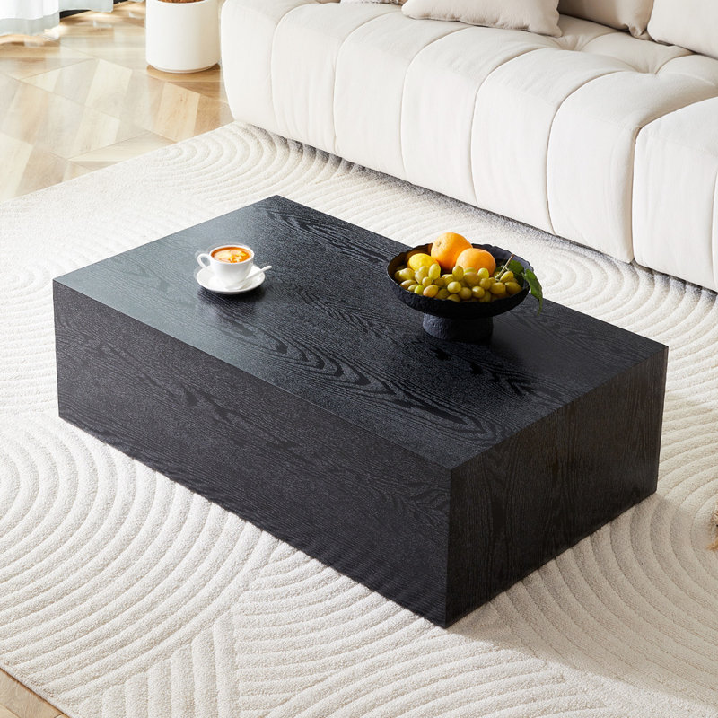 Table basse rectangulaire, 39,3 po de largeur, Noir