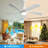 52 Inch Ceiling Fan With Dimmable LED Light 5 Solid Wood Blades Smart Remote Control Reversible DC Motor Ceiling Fan-102062841-122430241-111667633