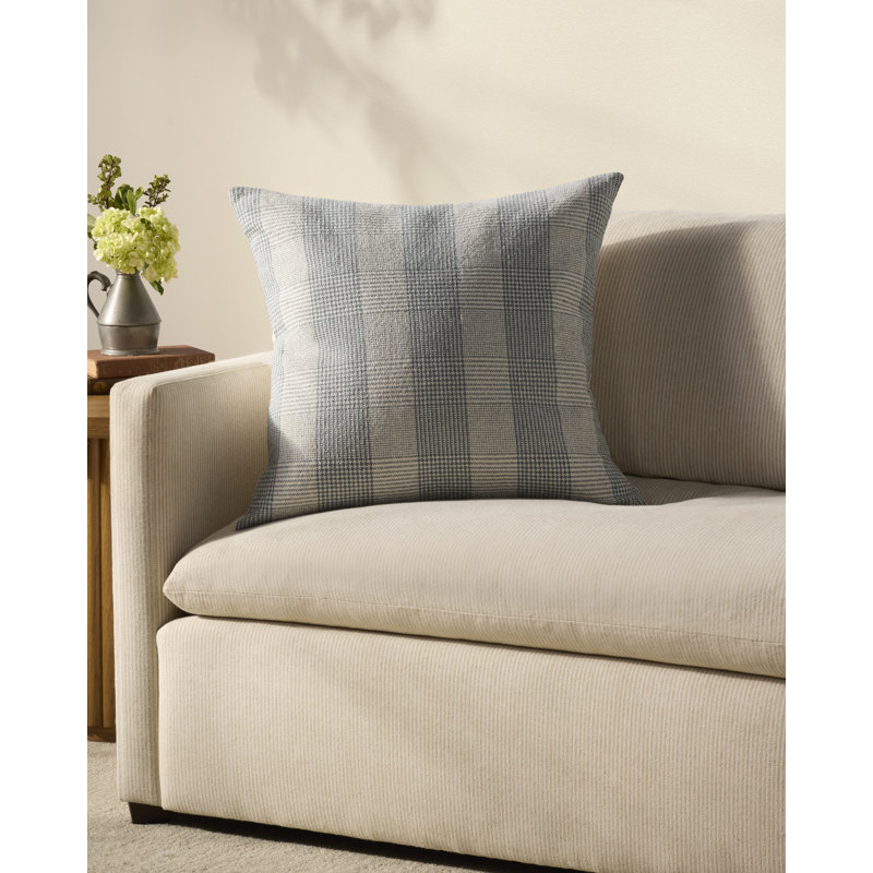 Chris Loves Julia Auggie Throw Pillow, Blue, 22"H x 22"W x 4'D