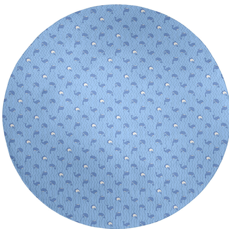 Chenille Indoor Rug, Round 5'