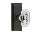 Grandeur Concealed Screw Mechanism Geometric Knob with Rectangle Rosette
