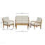 Table basse d'extérieur Acacia Classic, finition naturelle