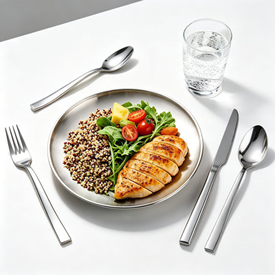 10-Piece Stainless Steel Flatware Set For 2, Modern Silverware Set With Square Edge And Mirror Finish, Dishwasher Safe Cutlery Set For Home, Restaurant, And Everyday Dining