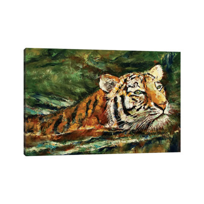Swimming Tiger by Michael Creese - Wrapped Canvas Gallery-Wrapped Canvas Giclée