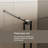 Glass Shower Door, 30 - 60 in.W x 72 in.H Shower Sliding Door Walk-in Shower Screen Dual Usage,1/4 Inch Thick Glass Panel with Stainless Steel Handle, Supporting Bar, Black