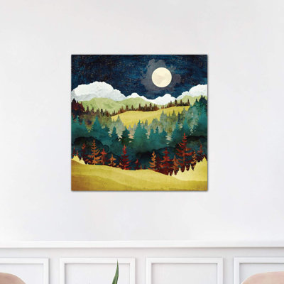 Autumn Moon - Wrapped Canvas Print