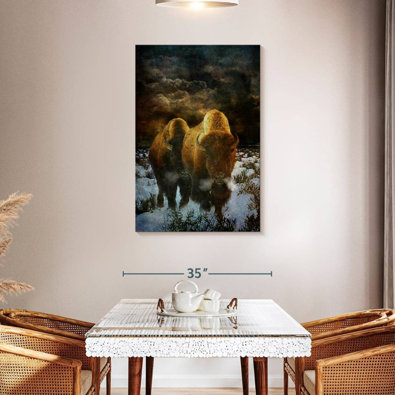 Brampt Storm Bison, 45" H x 30" W