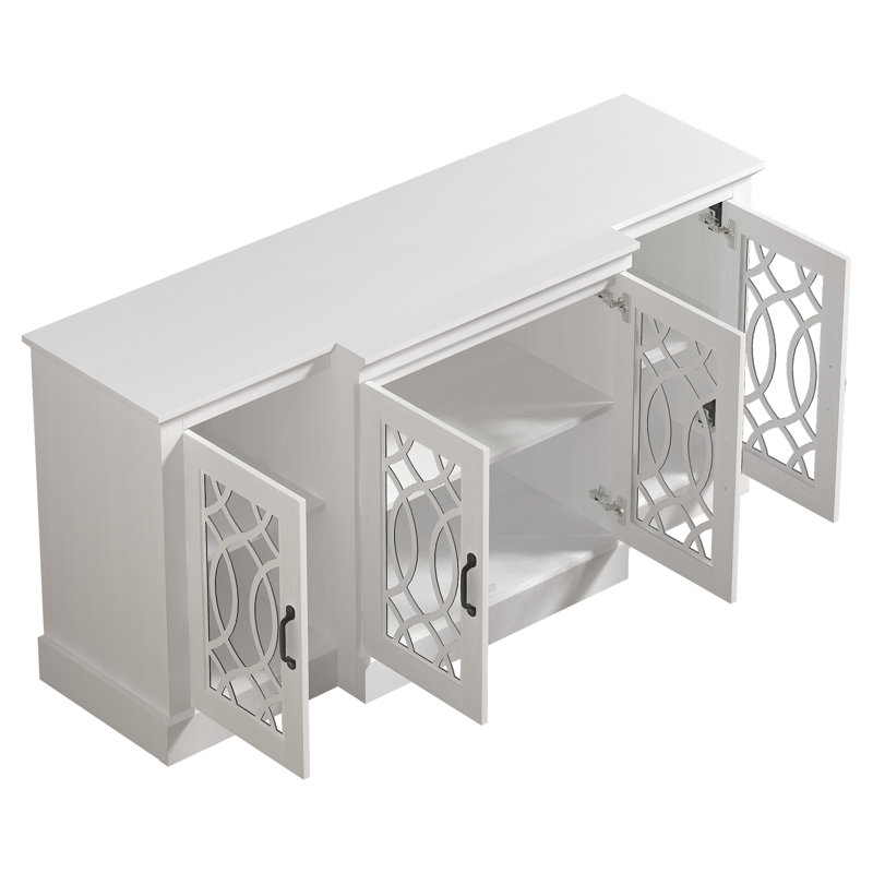 Allivia 60.4" W 4-Door Accent Sideboard, White
