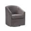 Fauteuil demi-tonneau pivotant en velours Biatris -86783393