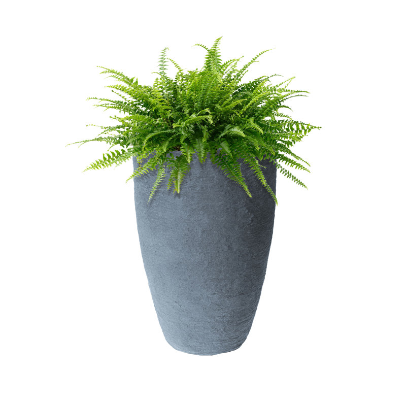 Jardinière à double paroi Callan, Pierre de charbon, H 28,5 po x l 17,5 po x P 17,5 po