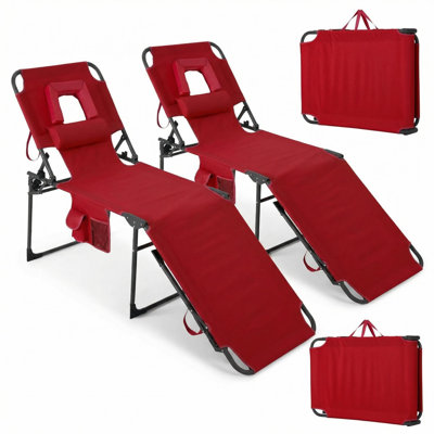 Folding Reclining Beach Chair