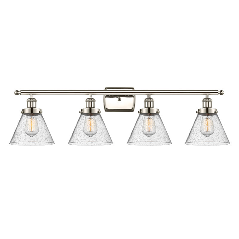 4 - Light Dimmable Bath Bar, Polished Nickel