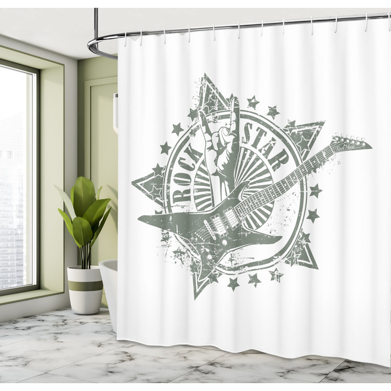 Shower Curtain with Hooks Included