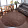 Manns Hand Knotted Loom Wool Eco-Friendly Area Rugs - Brown Color, Plain Solid Design, High Pile Thick Handmade Anti Skid Area Rugs for Living Room, Bedroom