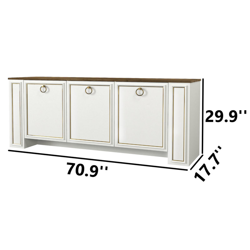 Aurelia 71'' Wide 3-Door Sideboard