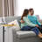360° Rotatable Sofa Tray Table For Couch Arm, Height Adjustable End Table For Bed Or Chair With Phone & Tablet Slots, TV Tray Table-1644579304