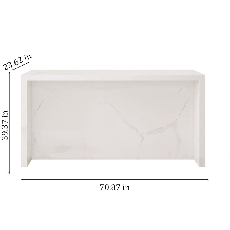 Îlot de table Rock Slab, îlot de cuisine de luxe