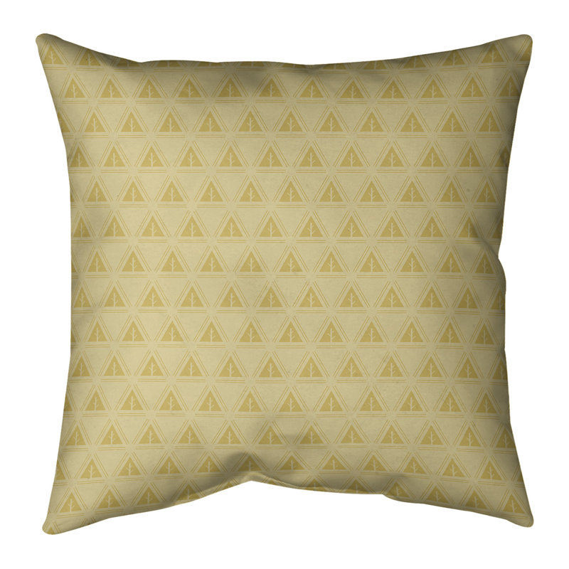 Coussin Theo Nath, 20 po x 20 po, Duvet synthétique, Jaune frais