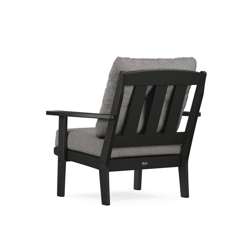 Chaise à assise profonde Lakeside Cape Cod, Revolution® gris, Noir anthracite