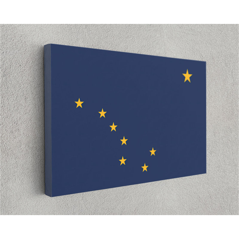 «Alaska State Flag», impression sur toile tendue, L 36 po x H 24 po