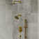 DualJetSpa 3-Function Round 10" & 6" Dual Shower Faucet System with Pressure Balancing Rough-In Valve