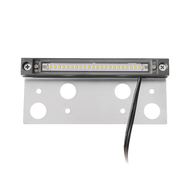 Lumière de paysage basse tension en aluminium 6,8 pouces, 12V AC / DC, gris, homologué UL (ensemble de 20)