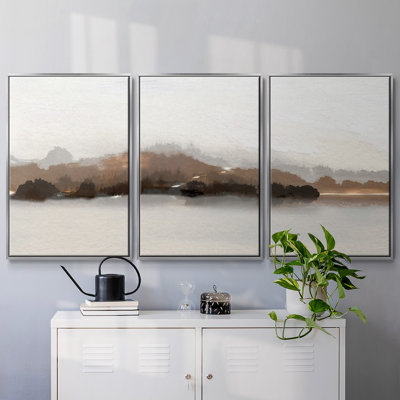 «Slauson Mountain at Dusk», reproduction sur toile flottante 3 pièces