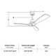 Nicola 52" 3 - Blade Standard Ceiling Fan with Remote Control