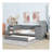 Twin Size Daybed with Storage Arms, Trundle and Charging Station-377848381