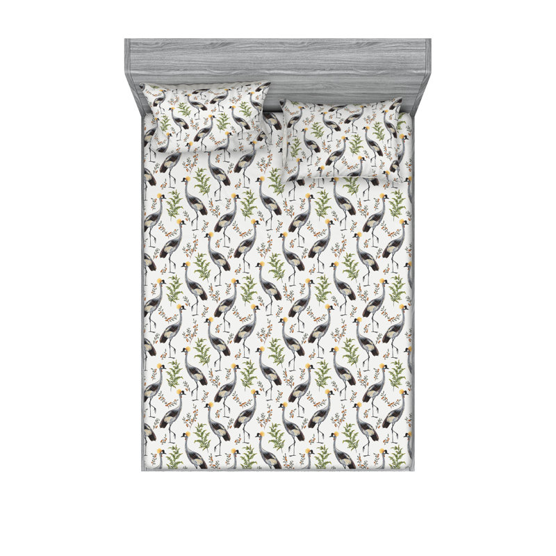 Ensemble de taies décoratives Ambesonne, Cal.King Sheet Set with 2 Pillowcases