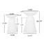 Charmante table d'appoint en métal au design moderne et durable-100307979