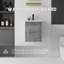 Ensemble de meuble-lavabo mural 16 po avec lavabo et portes à fermeture en douceur pour petites salles de bain-133397049-133397055