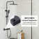 2 Functions Thermostatic shower system with 3-Setting Handheld Shower and Rough-in Valve
