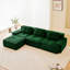 Canapé contemporain contemporain, canapé modulaire en forme de L moderne de 117 pouces, tissu en velours côtelé, assise profonde, repose-pieds mobile, conception capitonnée-1128461860